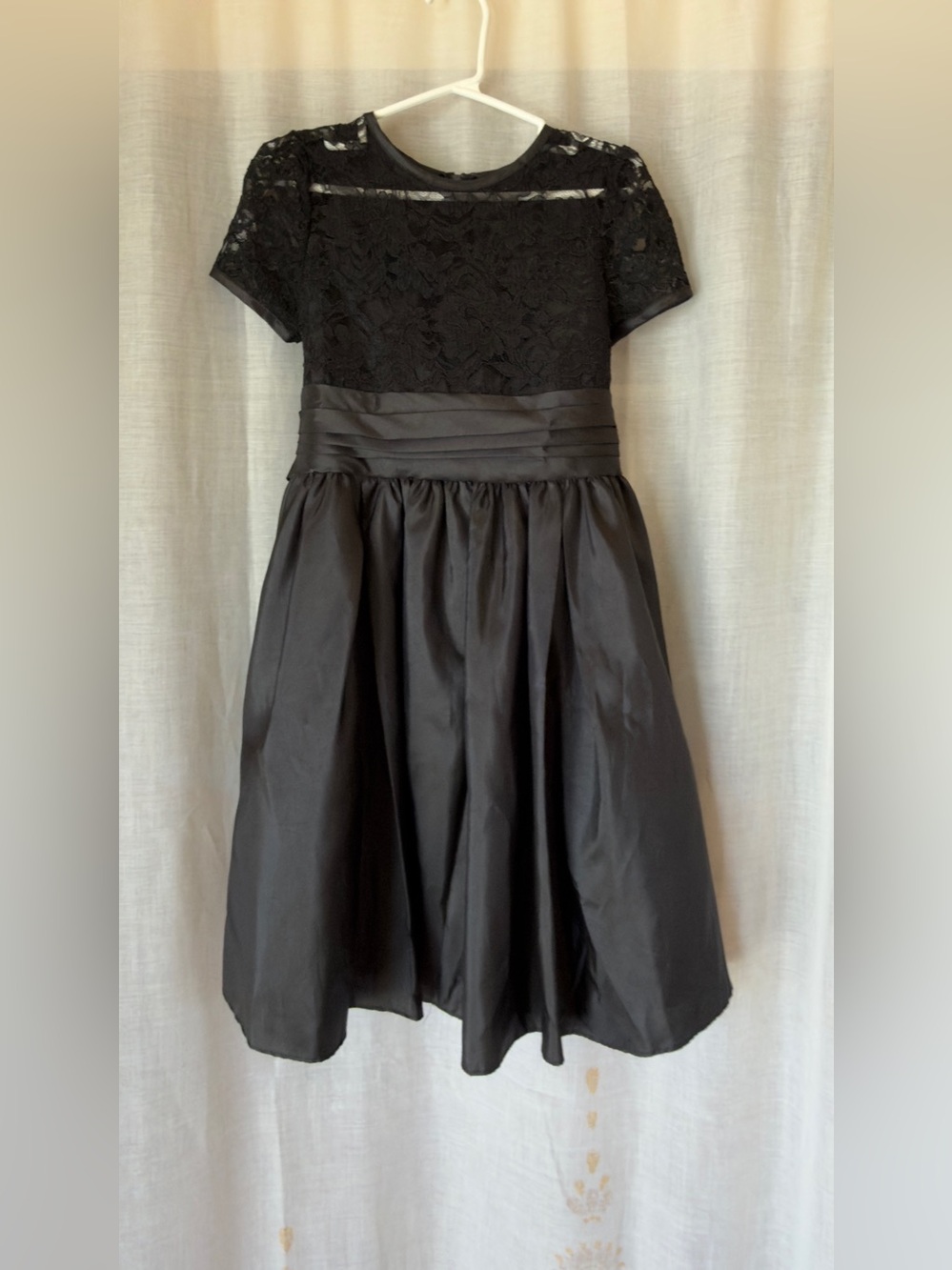 🖤Julia Lee Black Lace & Satin Formal Party Dress